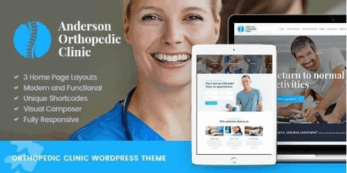 Anderson 1 2 4 Orthopedic Clinic Medical Center Wordpress Theme