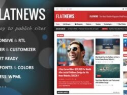 Flatnews Responsive Magazine Wordpress Theme