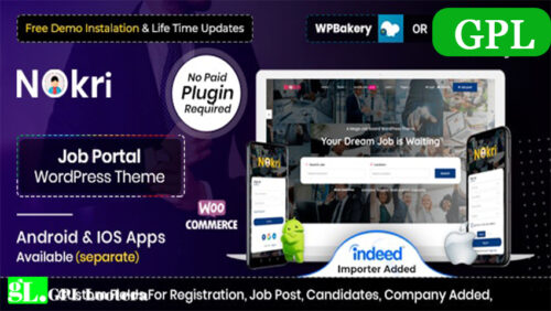 Nokri 1 4 2 Job Board Wordpress Theme